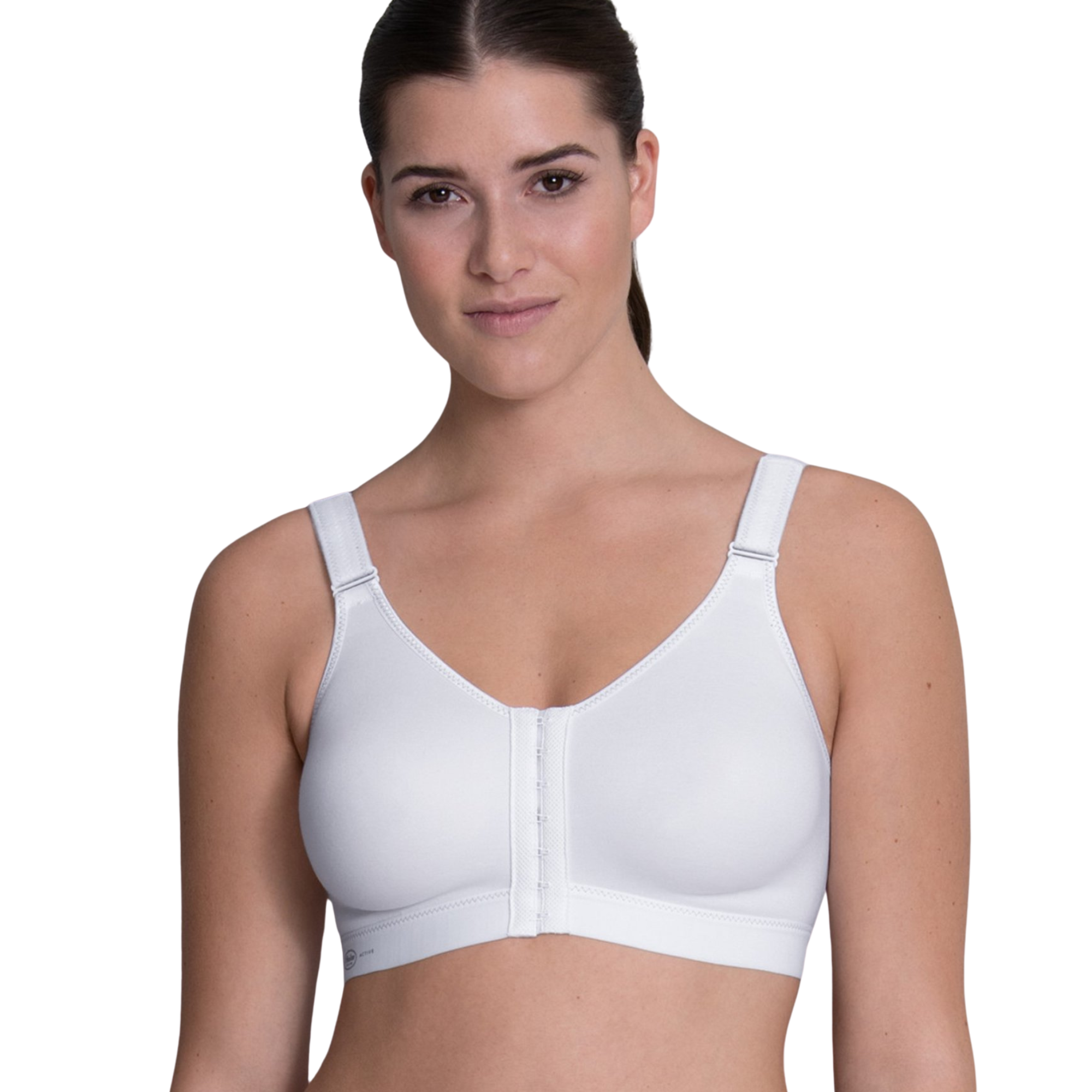 FRONTLINE OPEN- Soutien-gorge de sport avec fermeture devant- Blanc