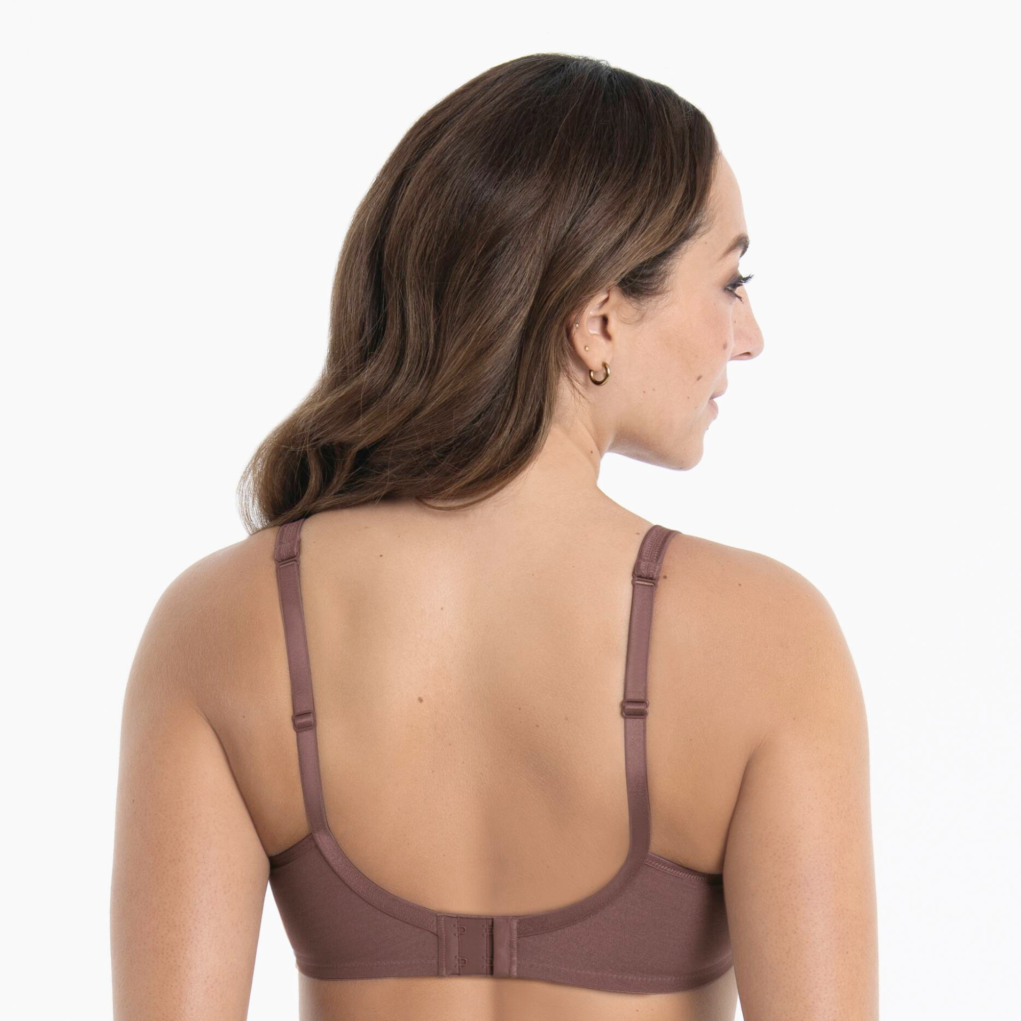 FLEUR- Soutien-gorge sans armatures à coques- Rose framboise
