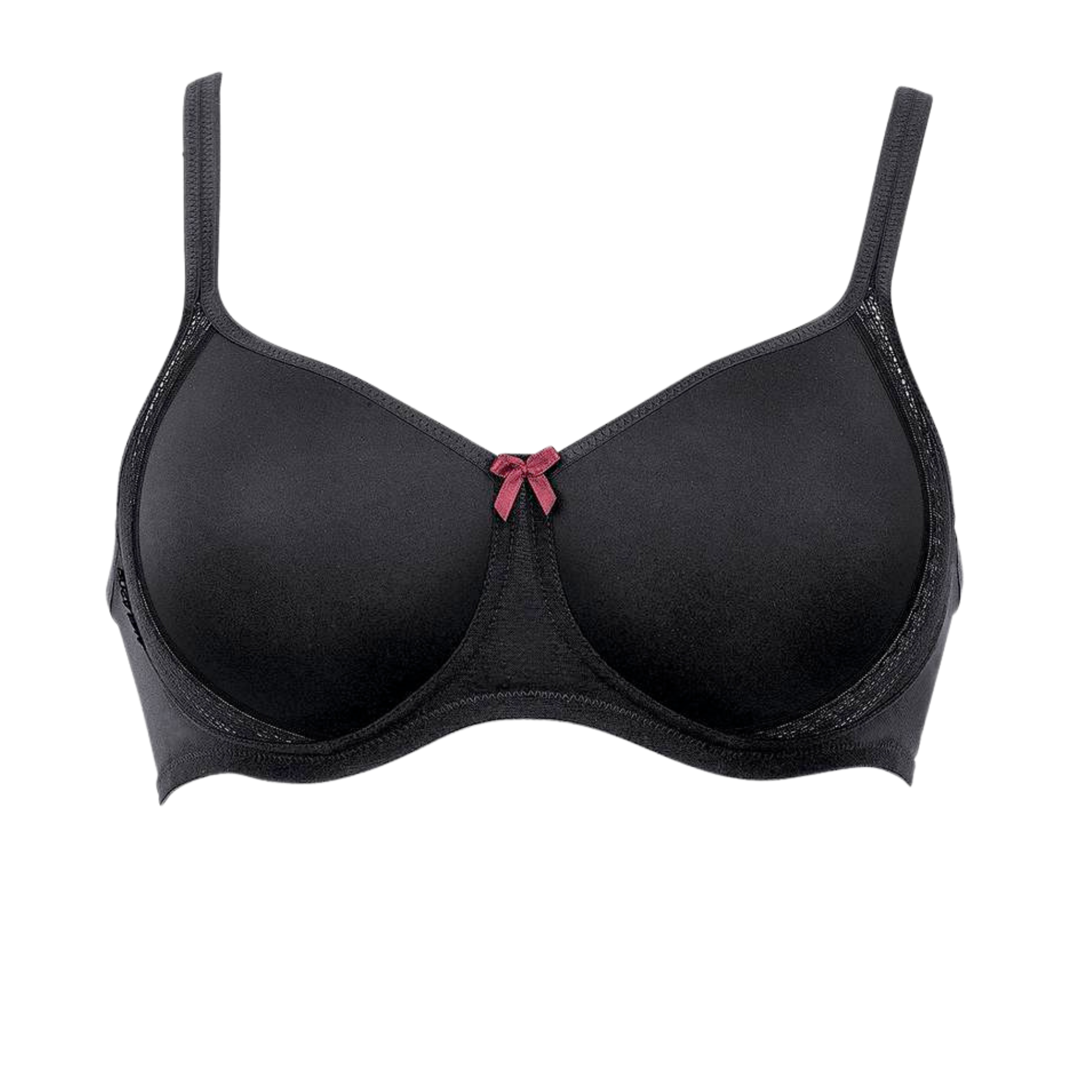 FLEUR- Soutien-gorge sans armatures à coques- Noir