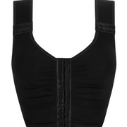 Lymph Flow Long soutien-gorge sans armatures et ouverture à l'avant - noir