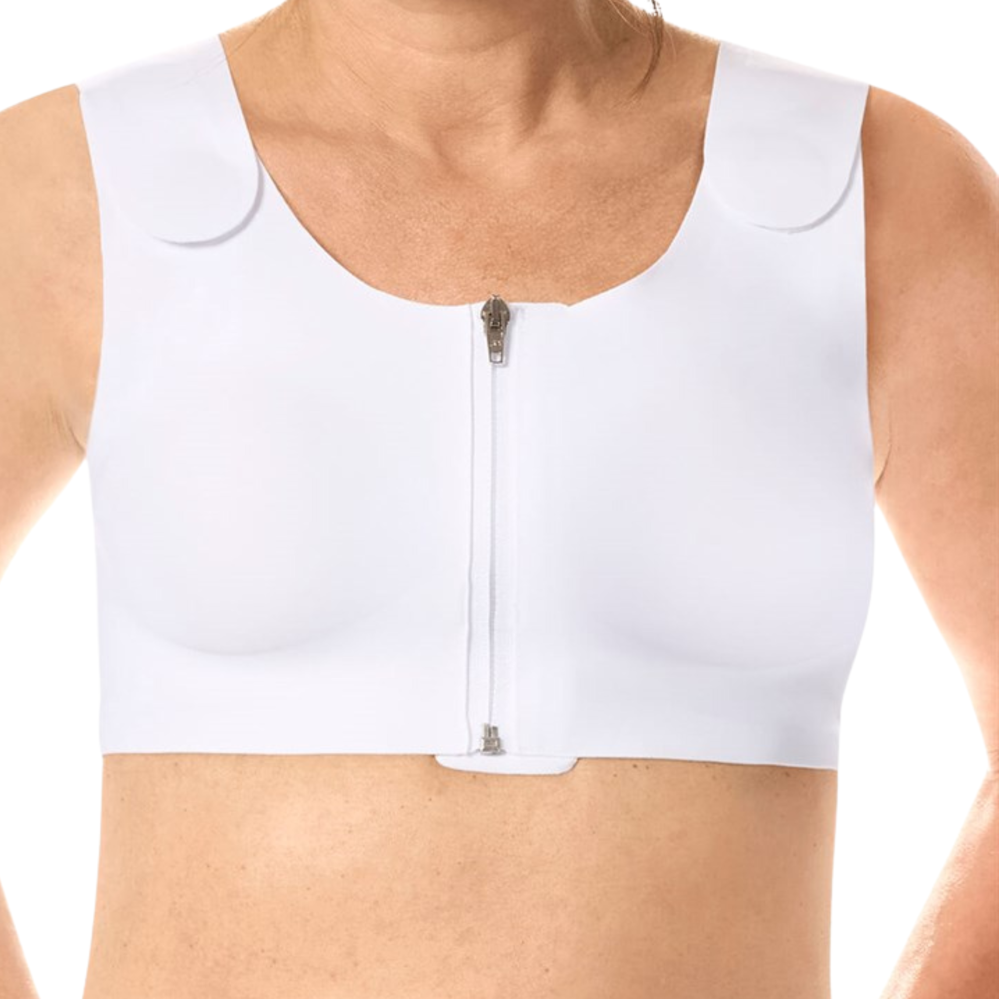 Lymph Flow soutien-gorge sans armatures et ouverture à l'avant - blanc