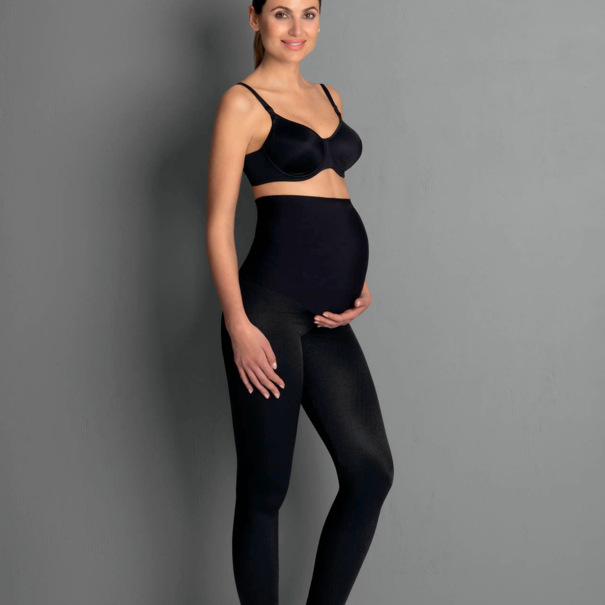 MISS FANTASTIQUE- Legging relaxant massant grossesse- Noir