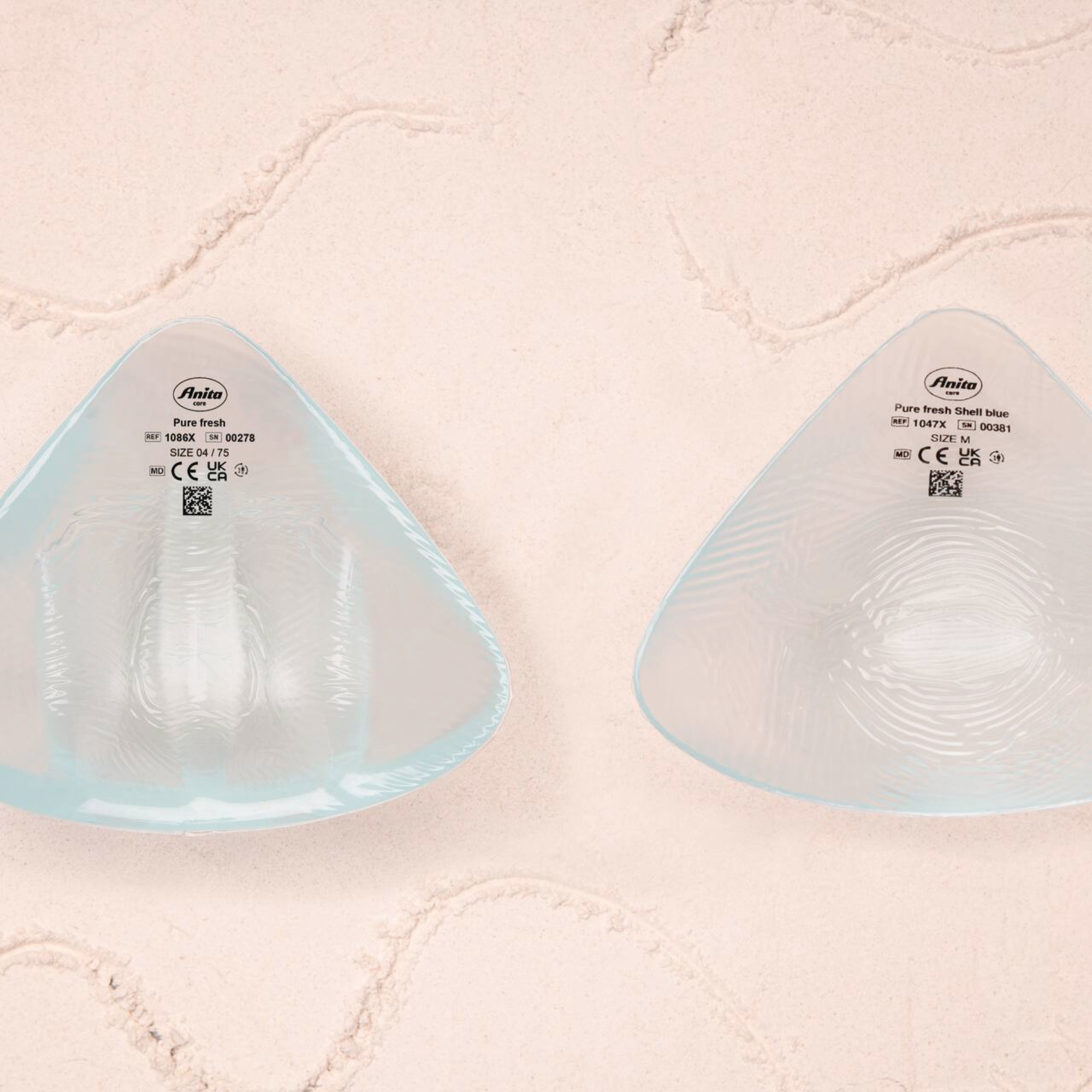 PURE FRESH - Complément mammaire en silicone bilatérale- Bleu