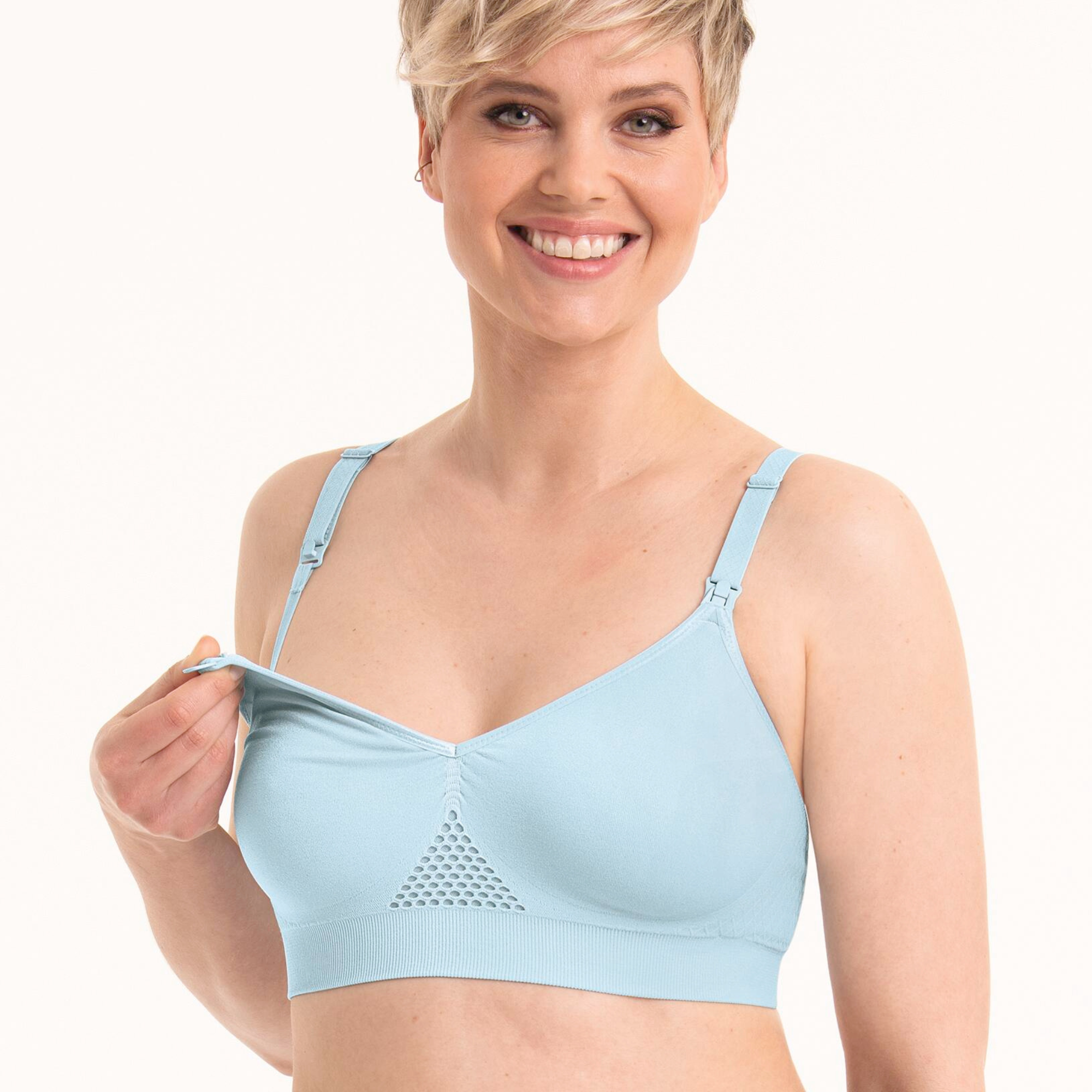 SEAM LESS- Soutien-gorge d'allaitement moulé- Menthe