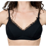 MARGUERITE- Soutien gorge coton bio - noir