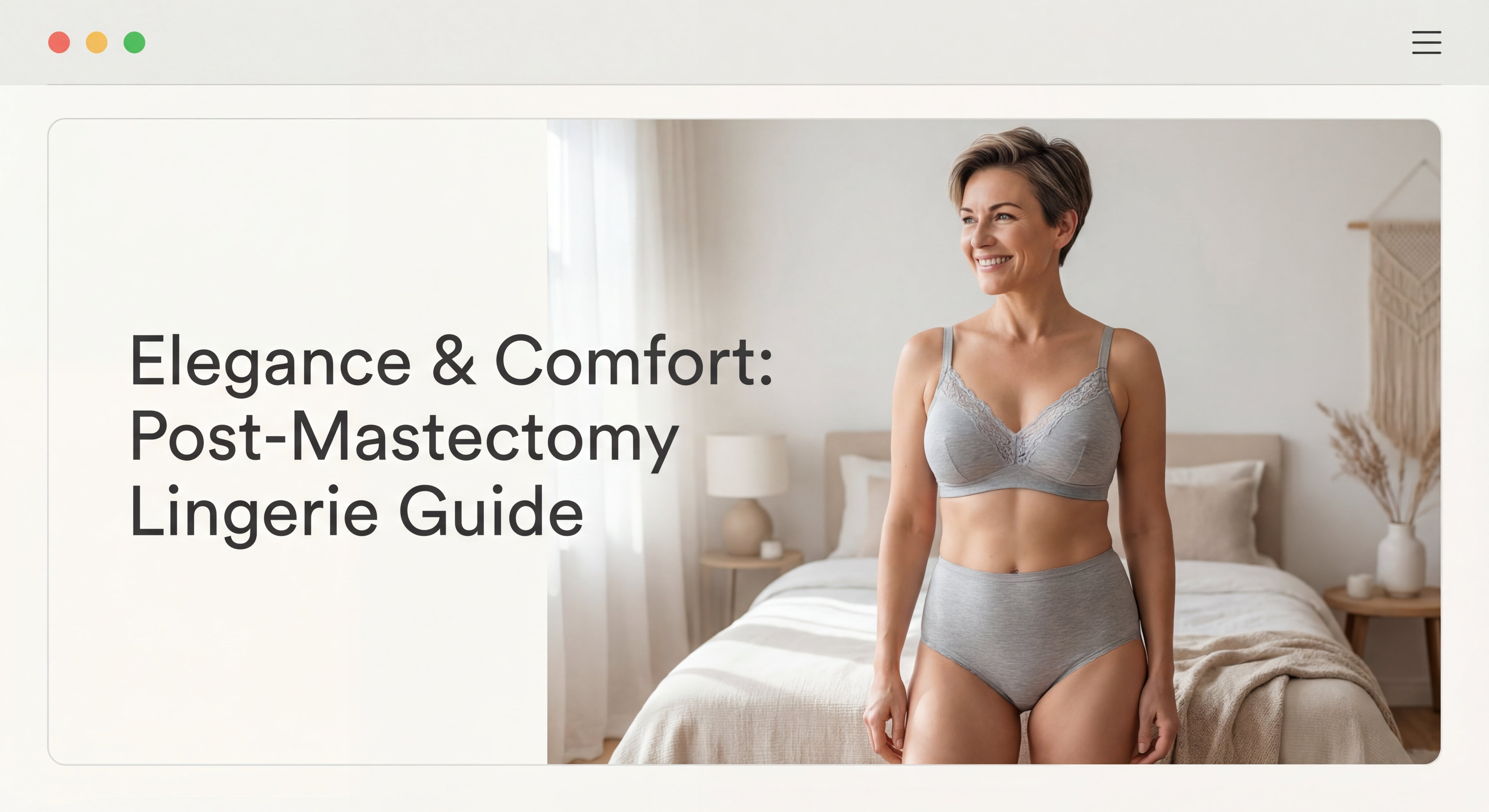 Guide lingerie post mastectomy