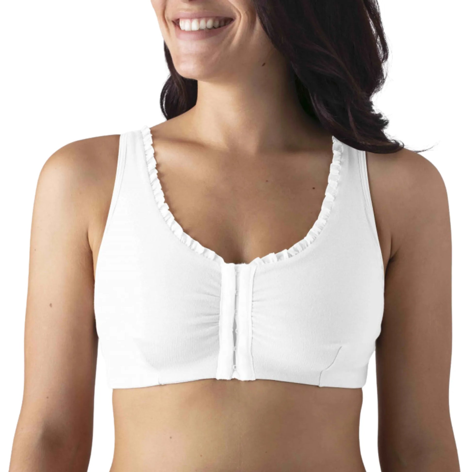 LISON- Brassière à bretelles en coton bio Coeur de Lys