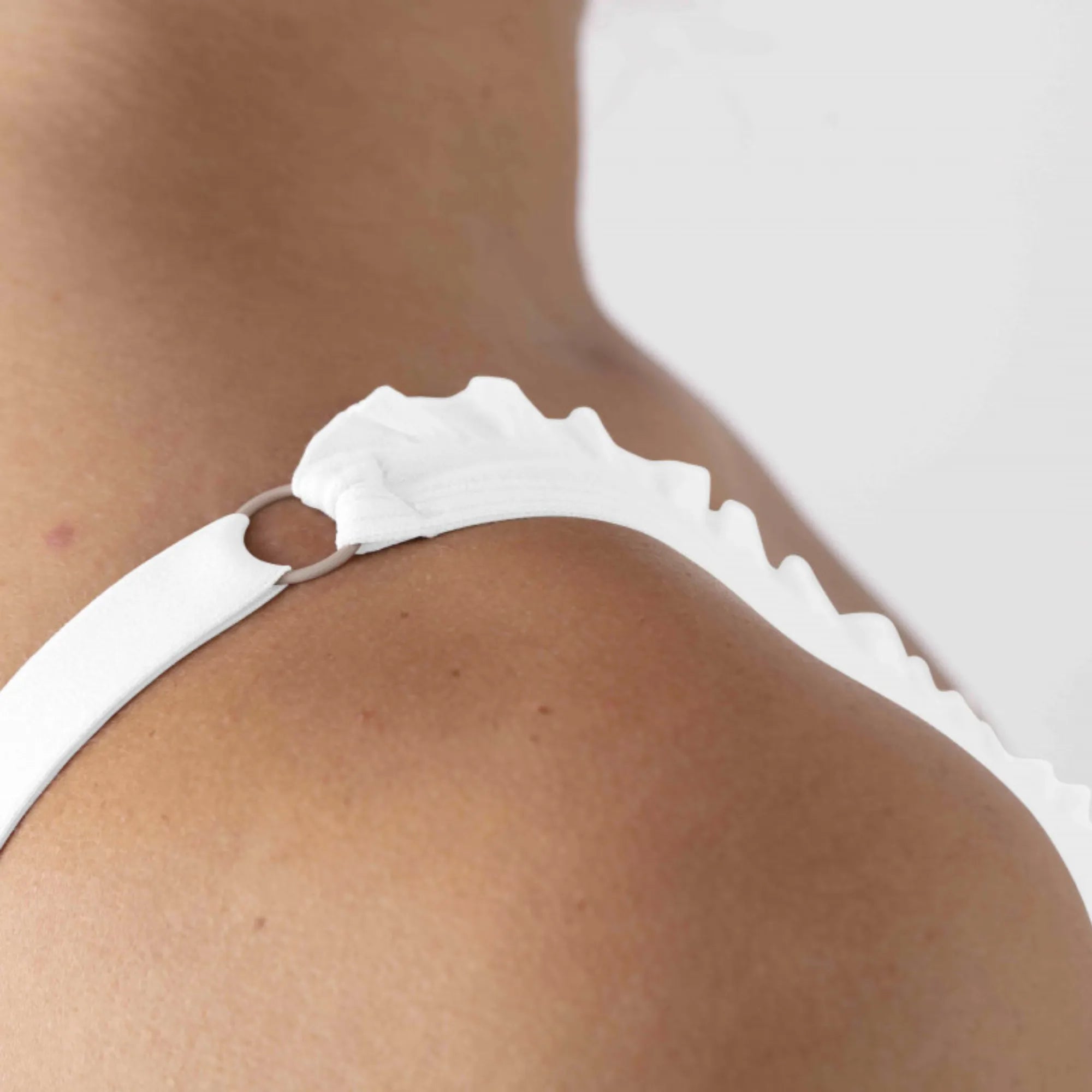 LISON- Brassière à bretelles en coton bio Coeur de Lys