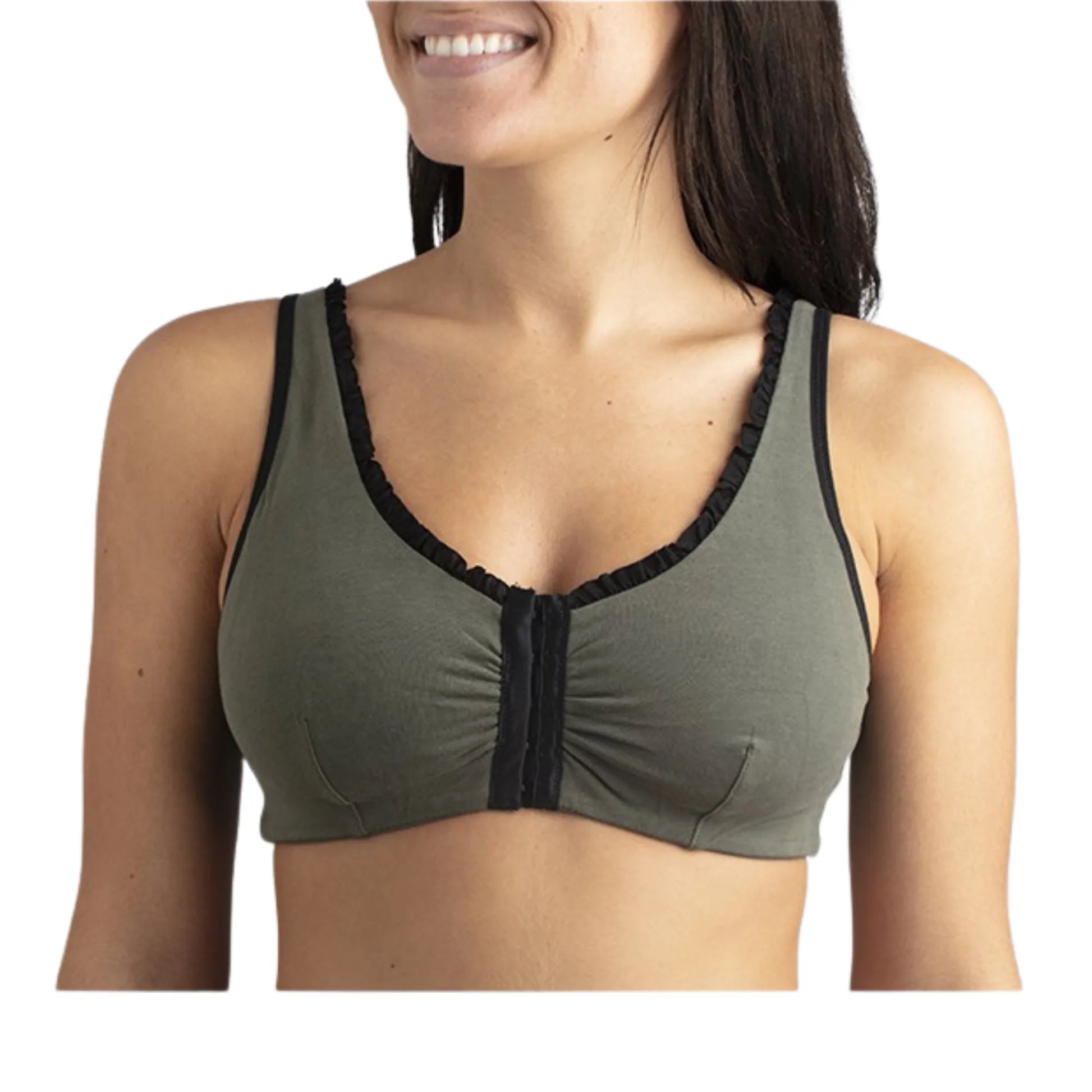 LISON- Brassière en coton bio Coeur de Lys