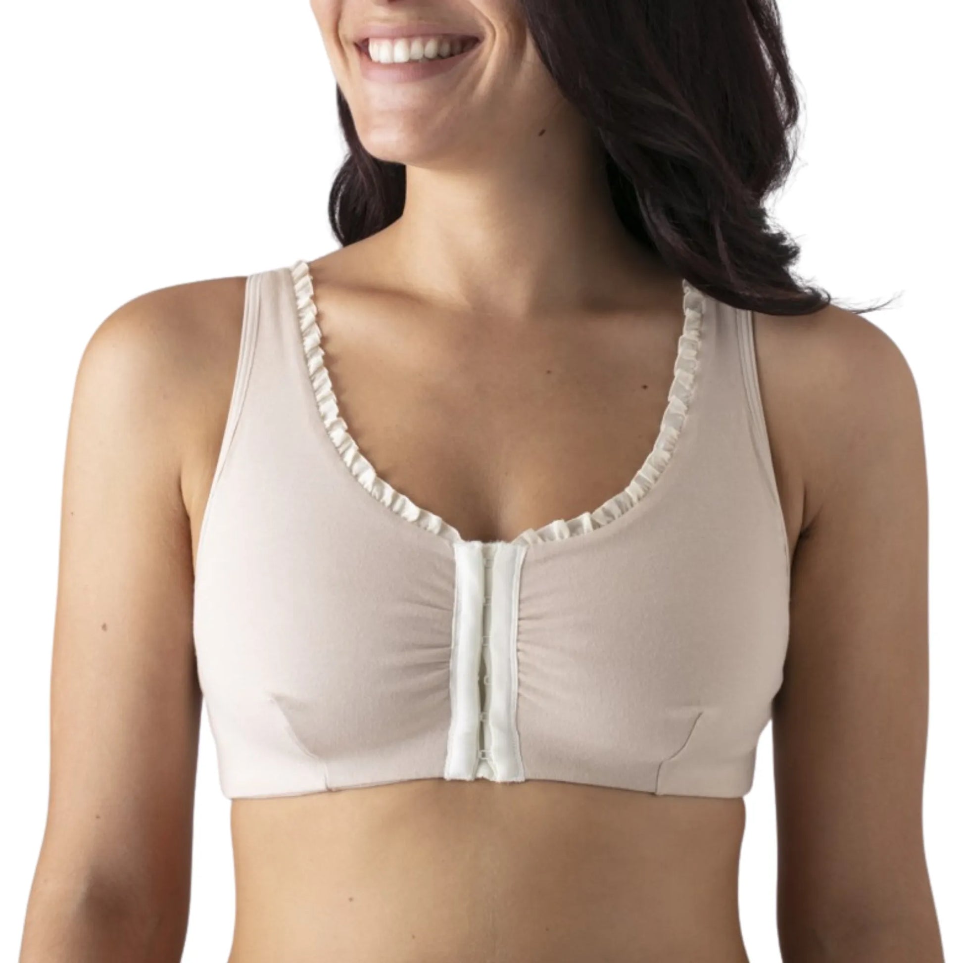 LISON- Brassière à bretelles en coton bio Coeur de Lys