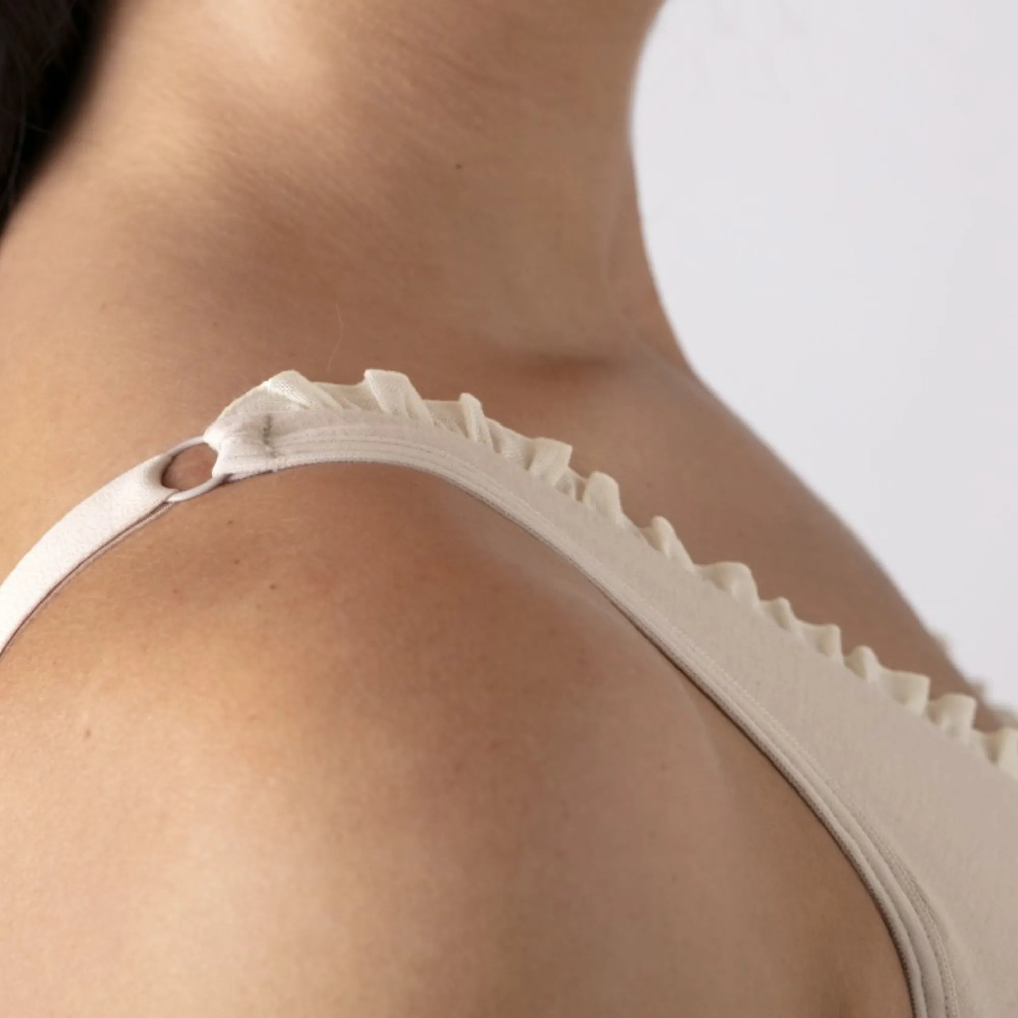 LISON- Brassière à bretelles en coton bio Coeur de Lys