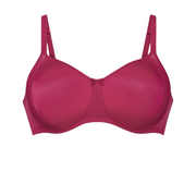FLEUR- Soutien-gorge sans armatures à coques- Rouge cerise