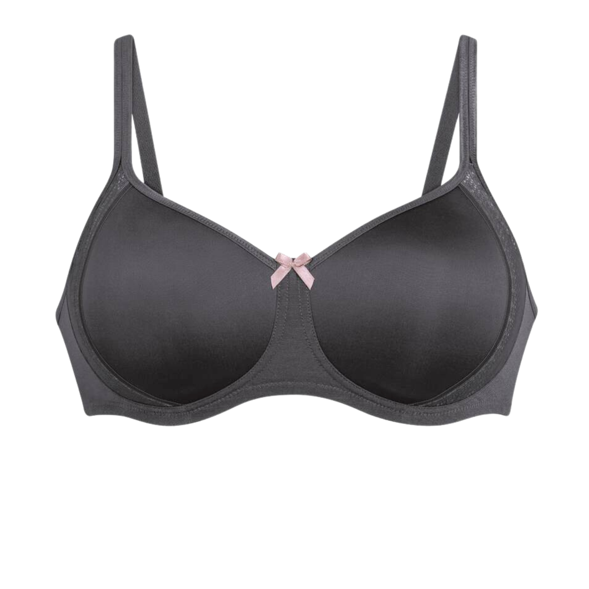FLEUR- Soutien-gorge sans armatures à coques- Anthracite