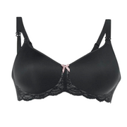 MISS LOVELY- Soutien-gorge d'allaitement à coques- Noir